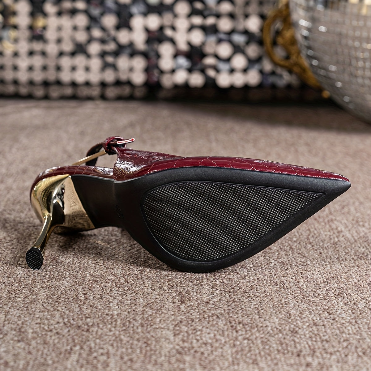 WL Atelier | Elegant 10cm Stiletto Heels with Buckle Strap