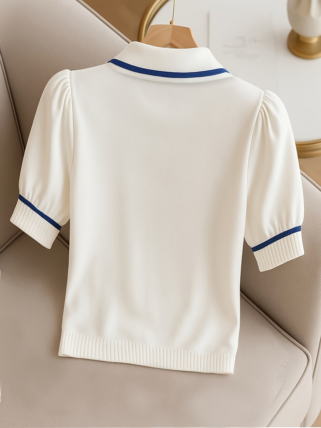 WL Atelier | Elegant Short-Sleeve Button-Up Collared Shirt
