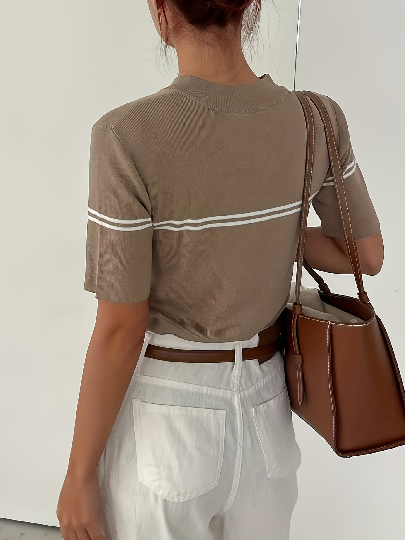 WL Atelier | Fashionable Half-Zip Knit Sweater
