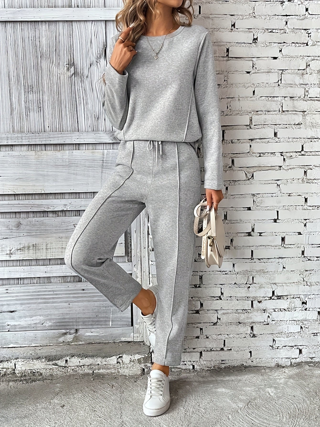 WL Atelier | Olive Green Solid Color Drawstring Pantsuit