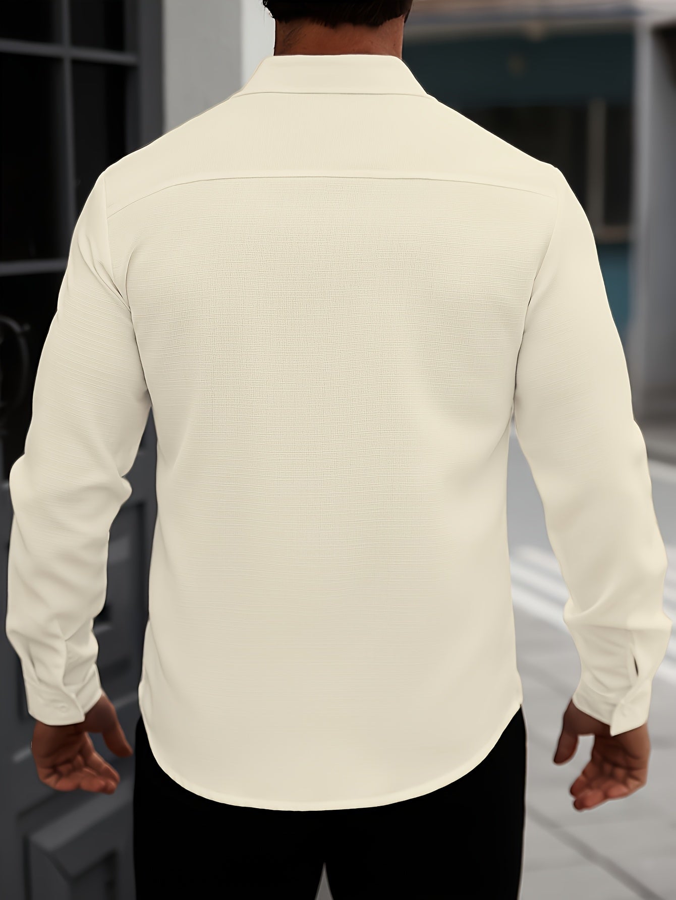 WL Atelier Men | Classic White Long-Sleeve Dress Shirt