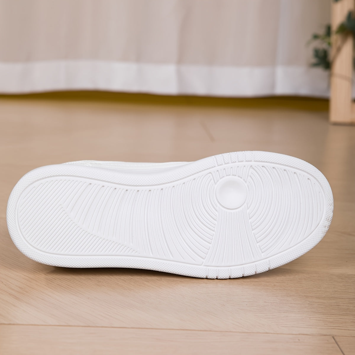 WL Atelier | White Platform Sneakers with Golden Ankle Strap