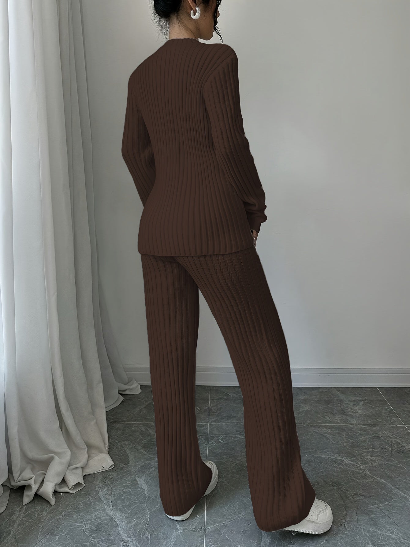 WL Atelier | Elegant Autumn/Winter Long-Sleeve & Pants Two-Piece Set