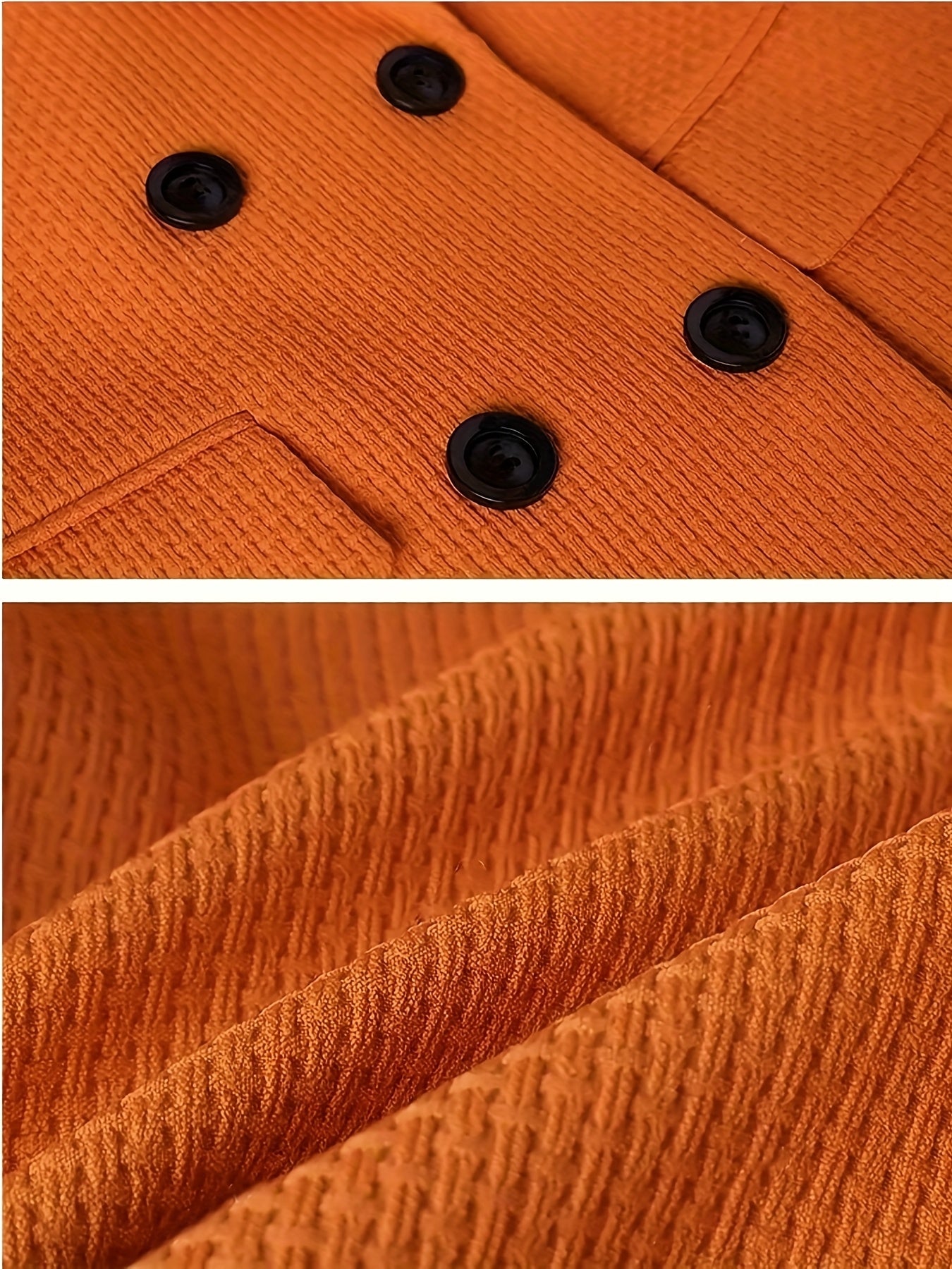 WL Atelier | Vibrant Orange Double-Breasted Blazer