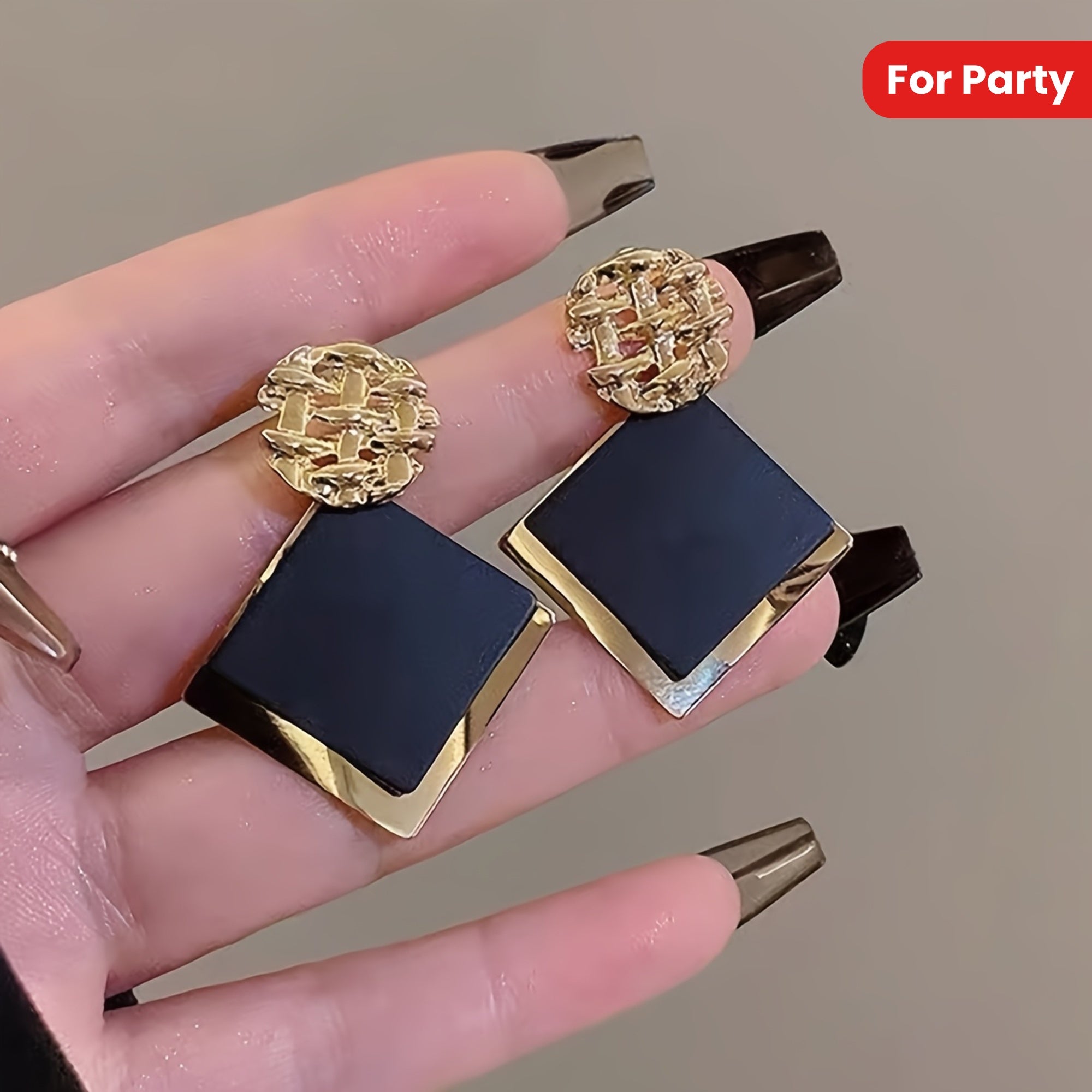 WL Atelier | Vintage-Inspired Geometric Drop Earrings