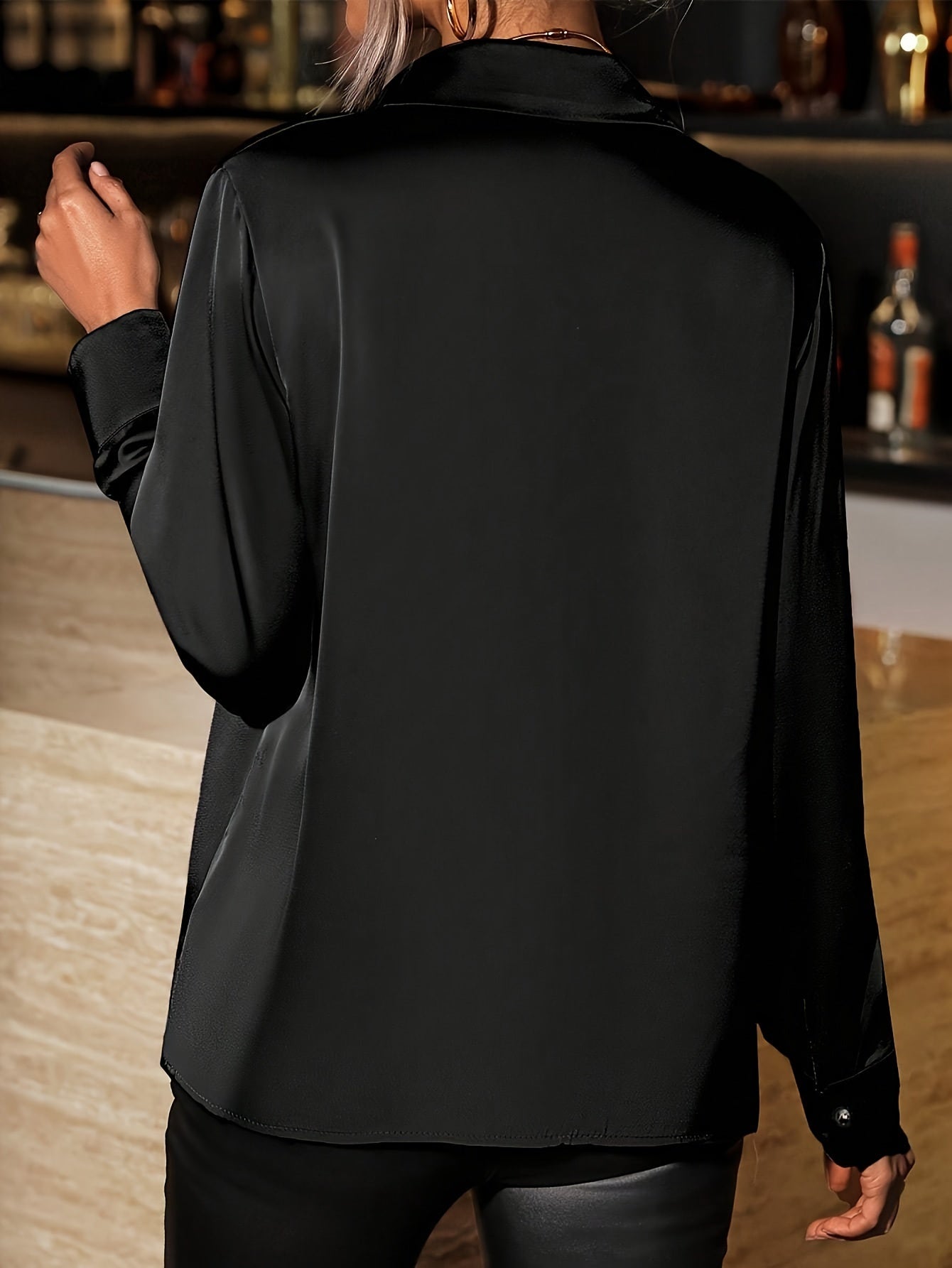 WL Atelier | Elegant Solid Color Button-Up Shirt