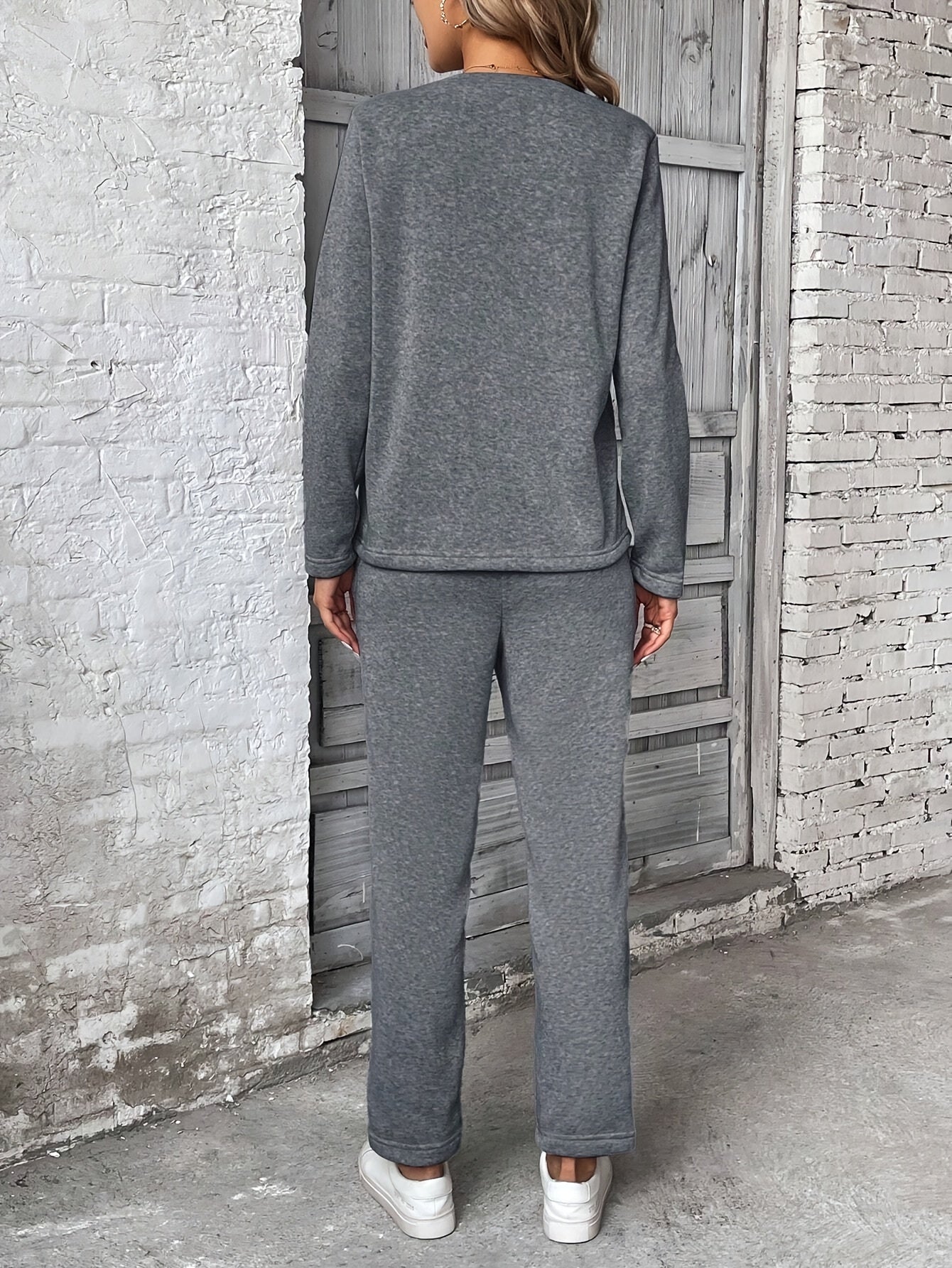 WL Atelier | Olive Green Solid Color Drawstring Pantsuit