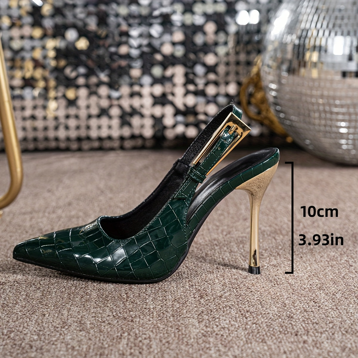 WL Atelier | Elegant 10cm Stiletto Heels with Buckle Strap