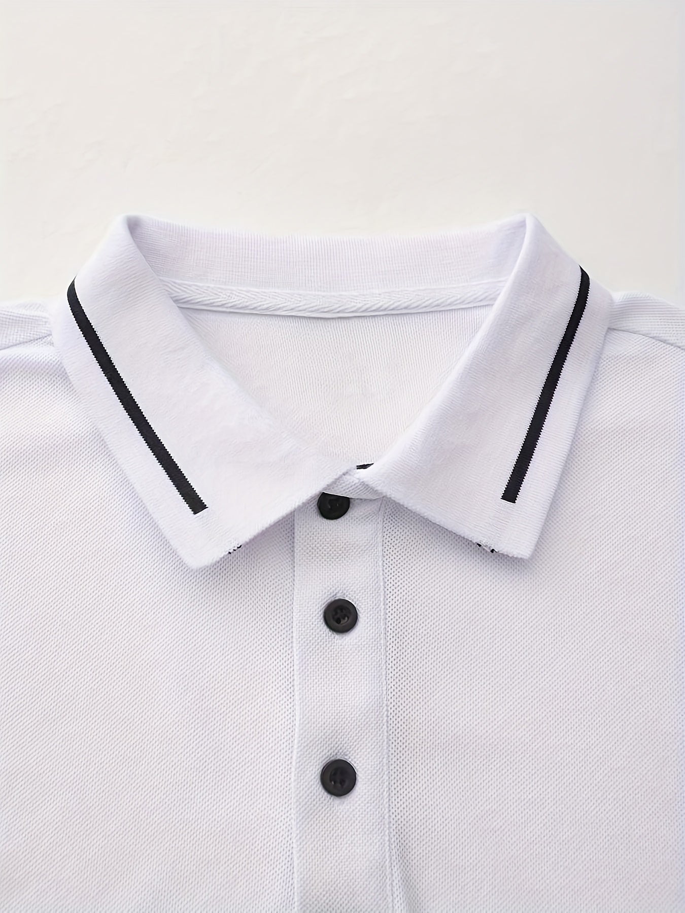 WL Atelier Men | Classic White Long-Sleeve Polo Shirt