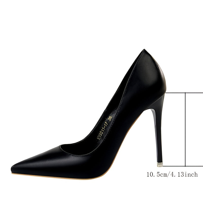WL Atelier | Black Ultra-High Pointed-Toe Stiletto Heels