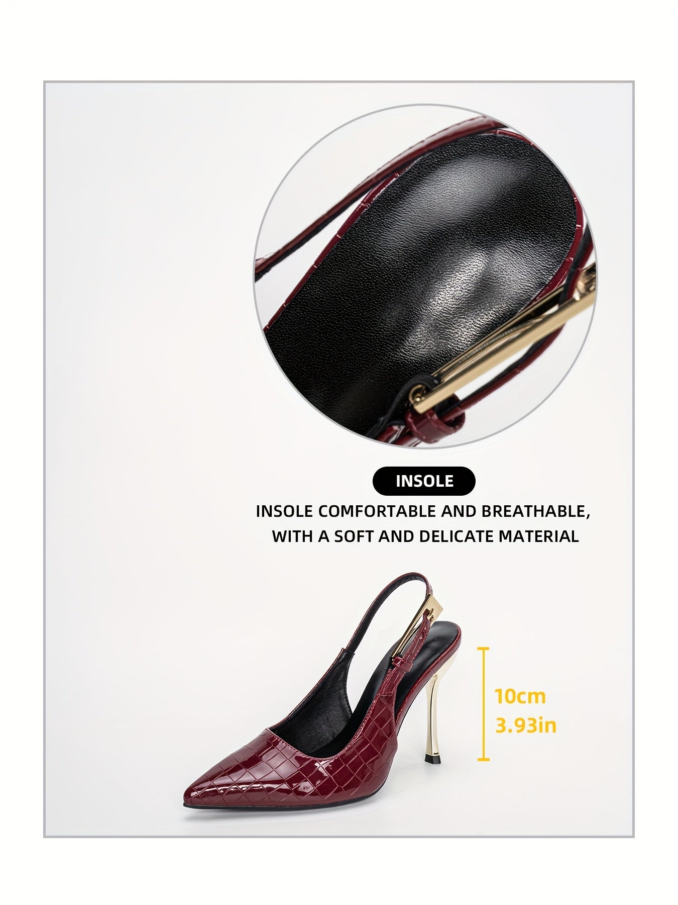 WL Atelier | Elegant 10cm Stiletto Heels with Buckle Strap