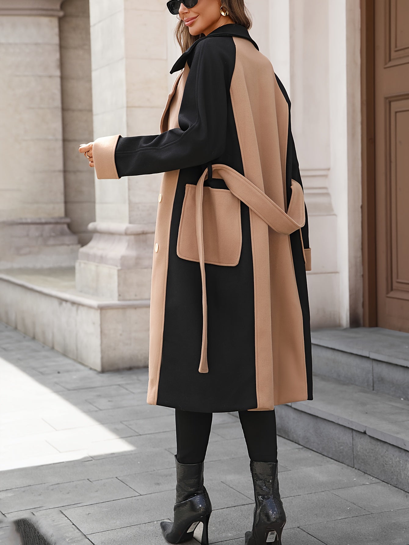 WL Atelier | Elegant Long Winter Coat with Belt