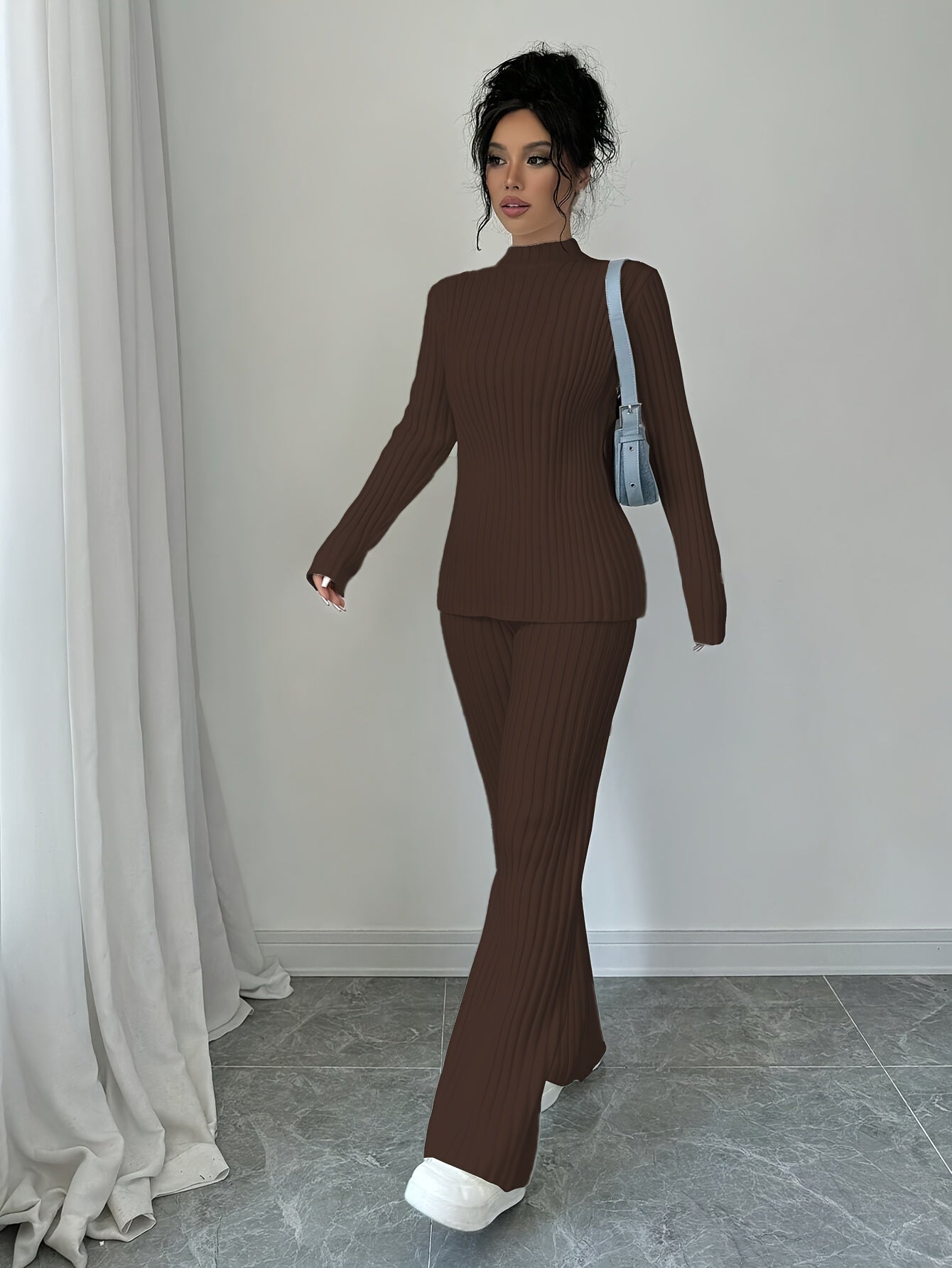 WL Atelier | Elegant Autumn/Winter Long-Sleeve & Pants Two-Piece Set