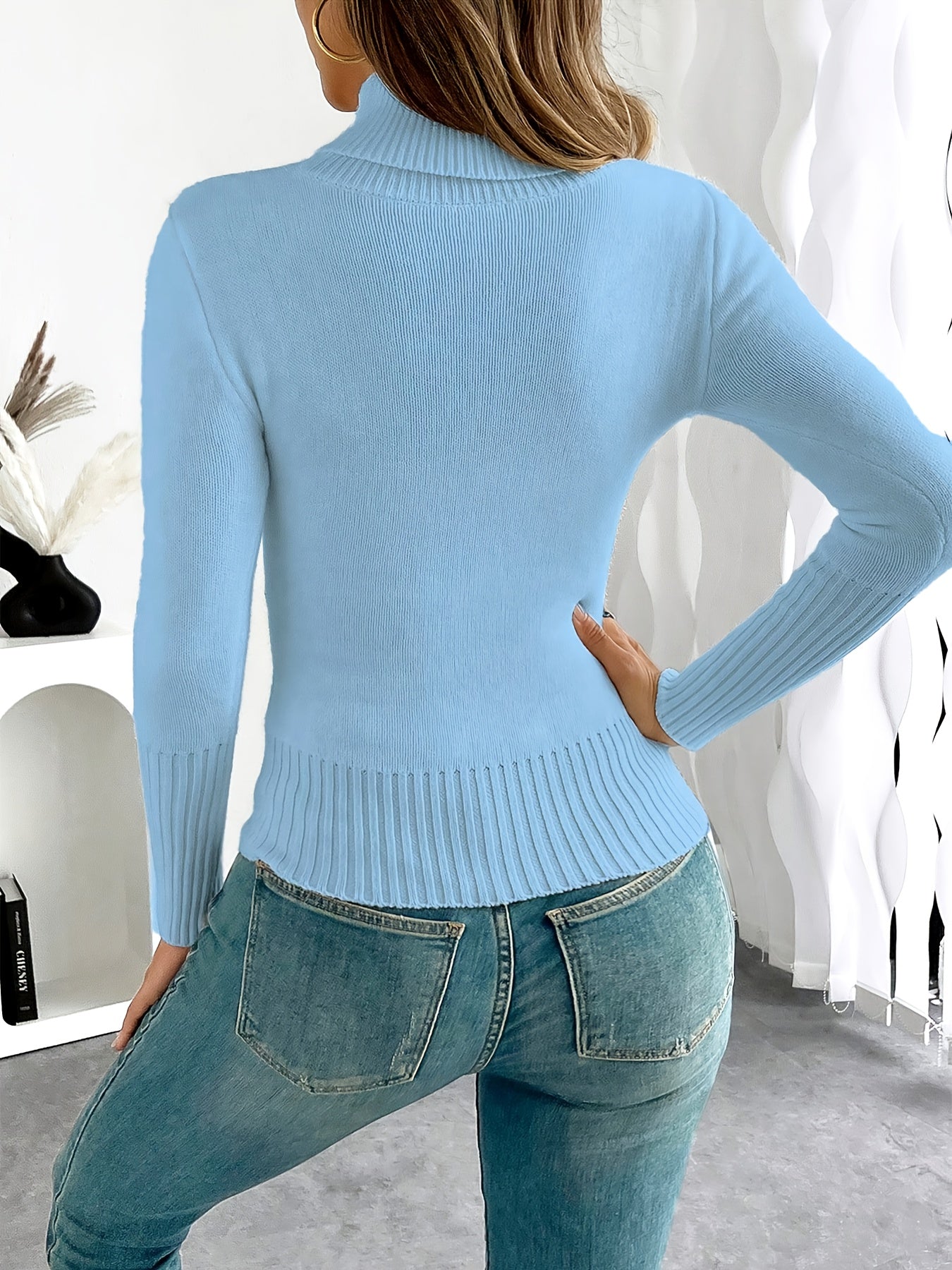 WL Atelier | Cozy Pink High-Neck Fleece-Lined Sweater