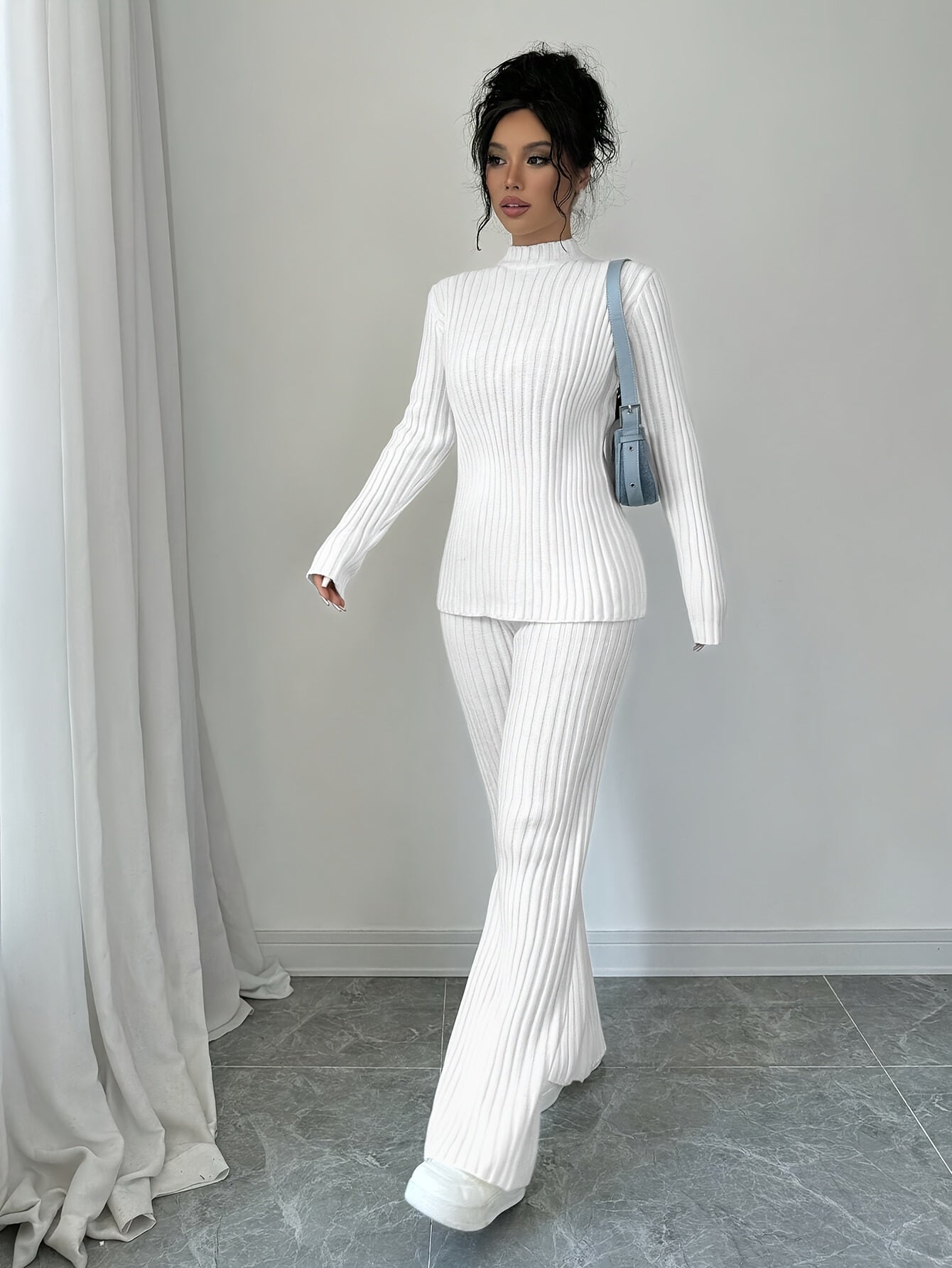 WL Atelier | Elegant Autumn/Winter Long-Sleeve & Pants Two-Piece Set