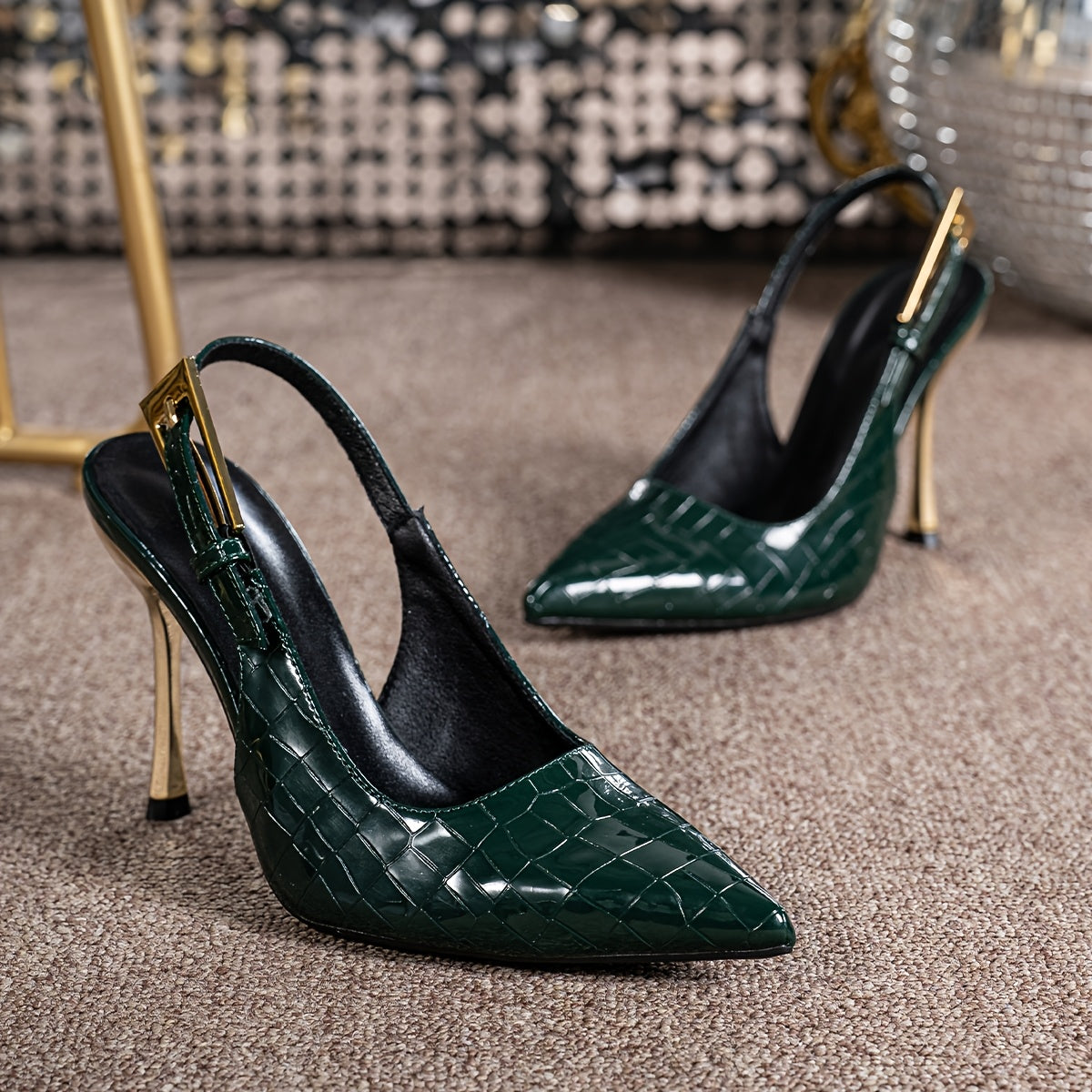 WL Atelier | Elegant 10cm Stiletto Heels with Buckle Strap