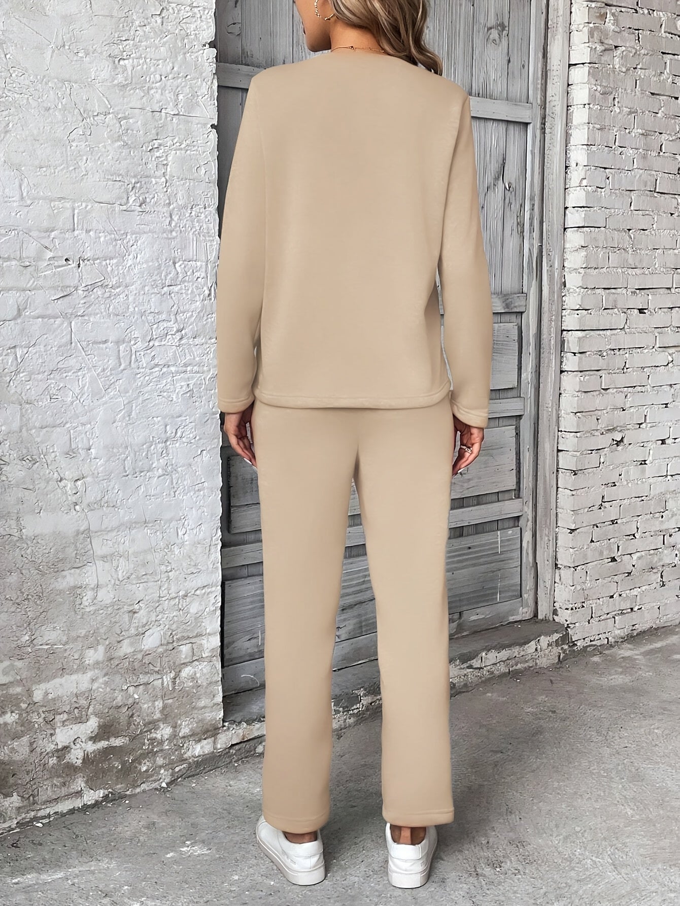 WL Atelier | Olive Green Solid Color Drawstring Pantsuit