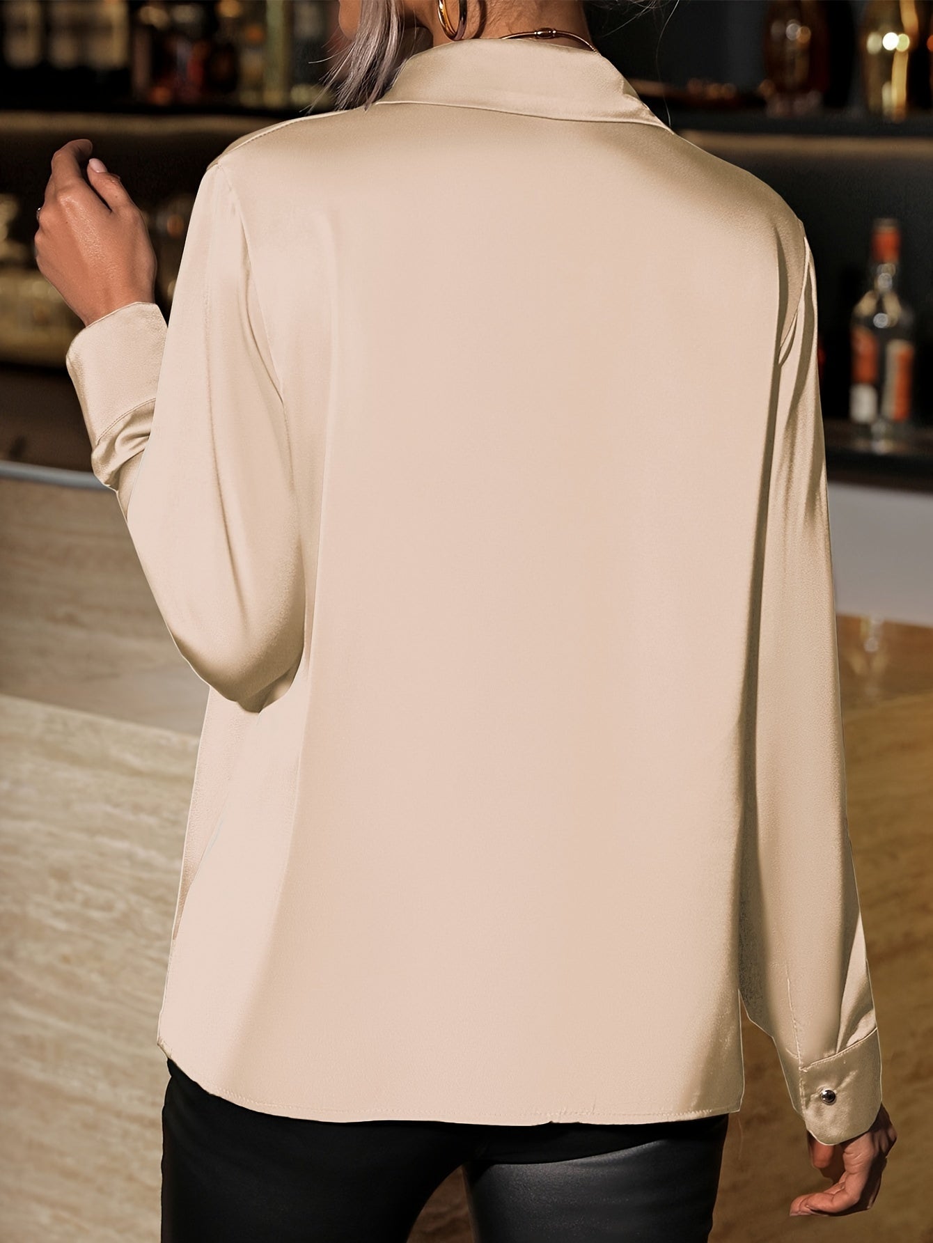 WL Atelier | Elegant Solid Color Button-Up Shirt