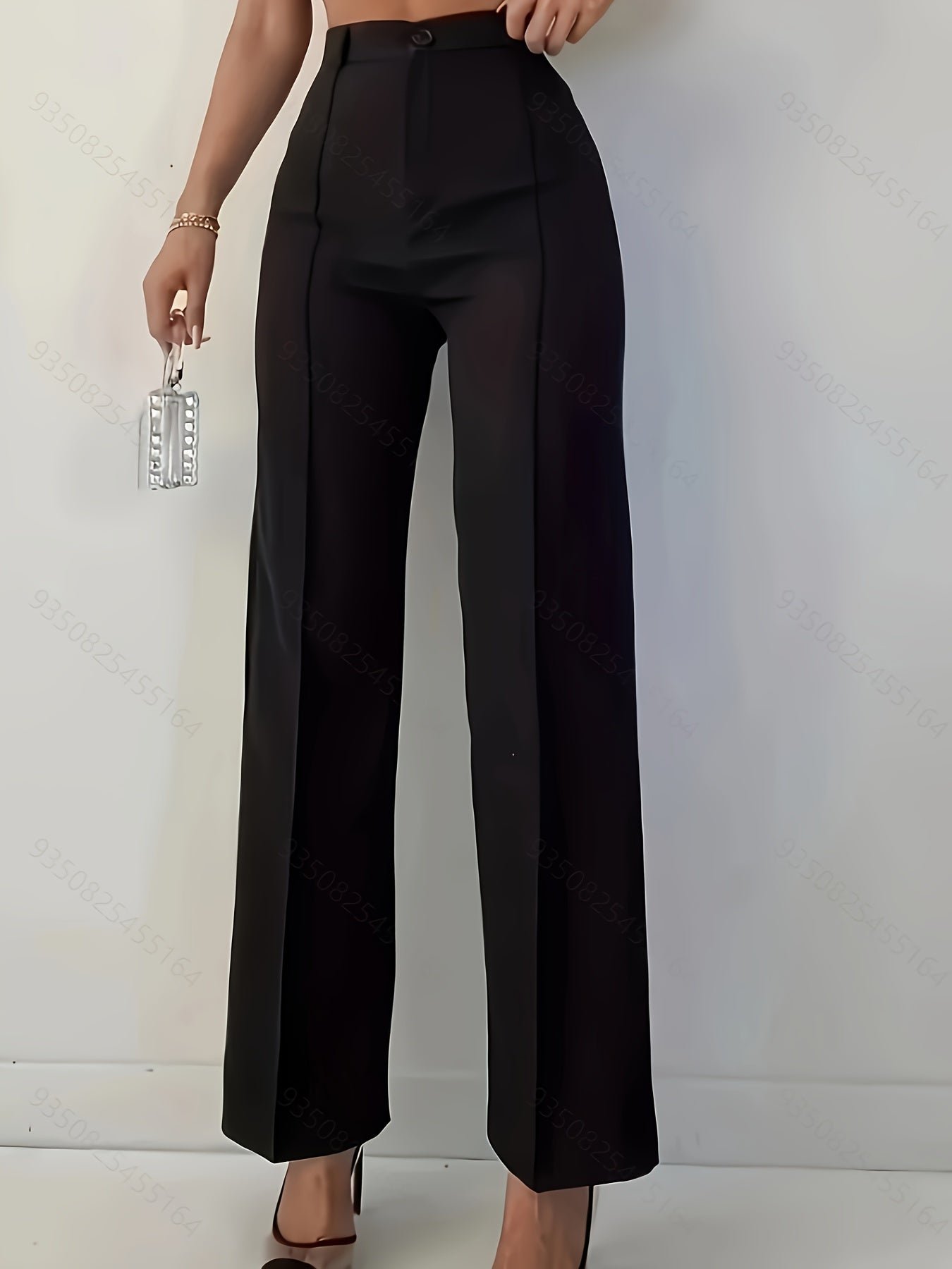 WL Atelier | Elegant High-Waisted Slim-Fit Suit Pants