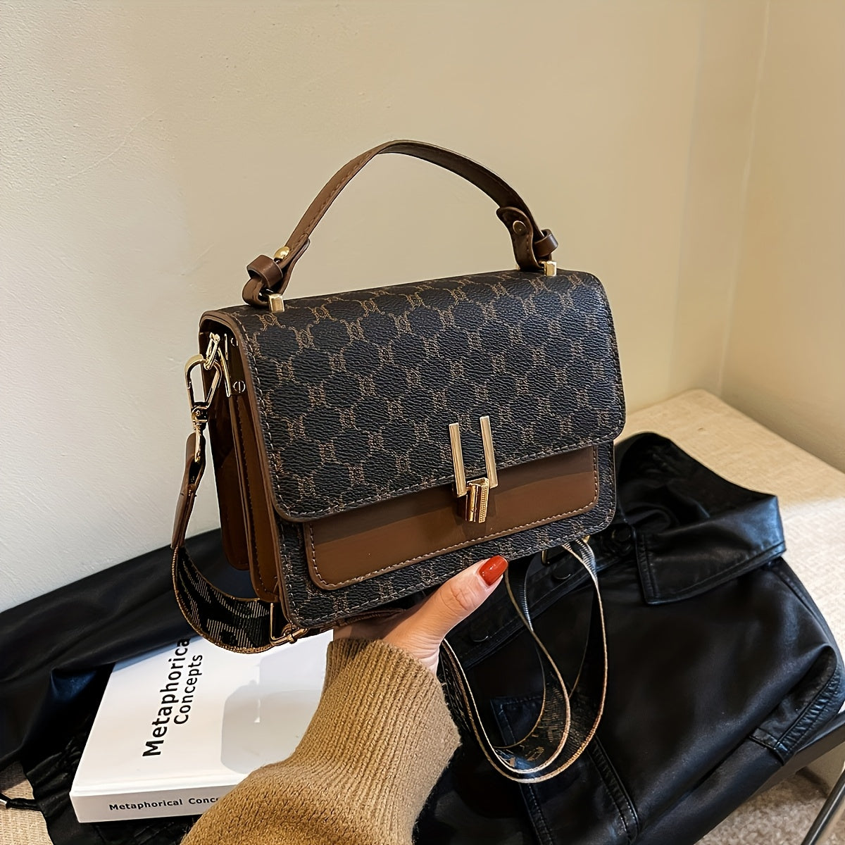 WL Atelier | Geometric Floral Shoulder & Handbag