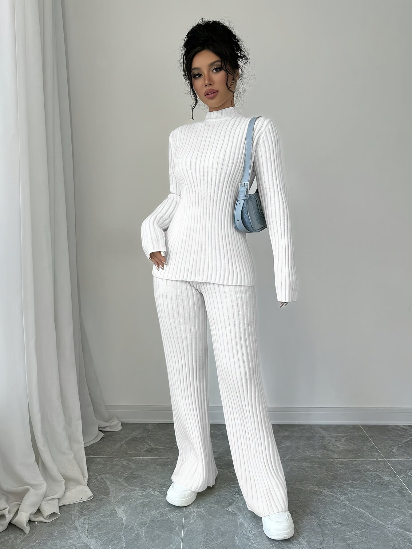 WL Atelier | Elegant Autumn/Winter Long-Sleeve & Pants Two-Piece Set
