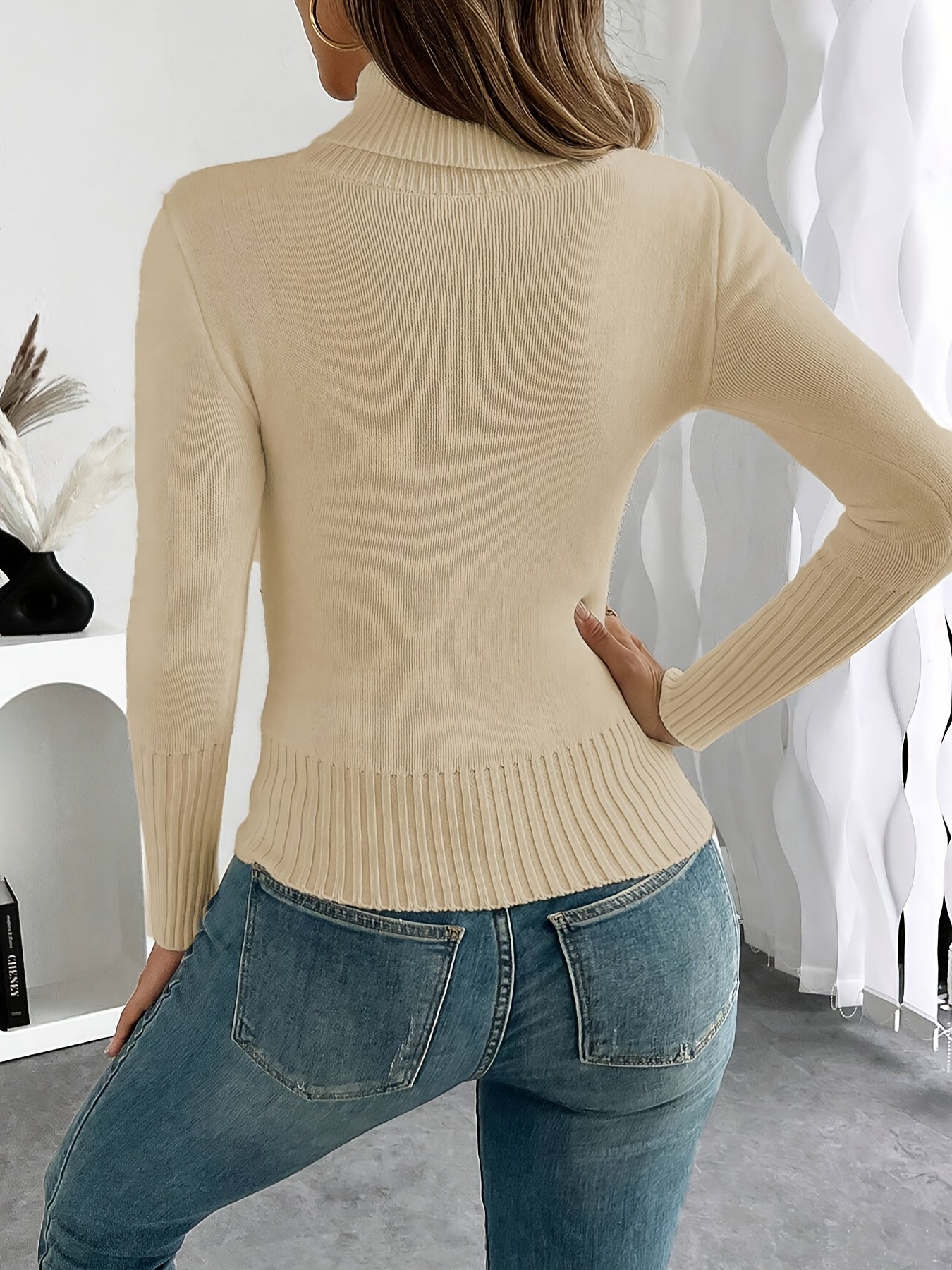 WL Atelier | Cozy Pink High-Neck Fleece-Lined Sweater