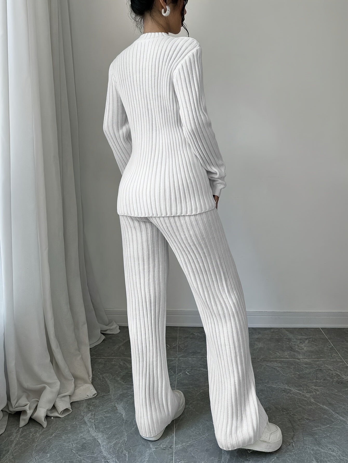 WL Atelier | Elegant Autumn/Winter Long-Sleeve & Pants Two-Piece Set