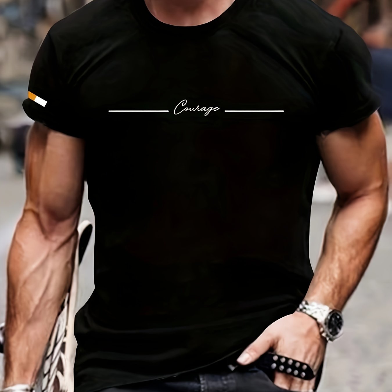 WL Atelier Men | Elegant Geometric Cotton T-Shirt