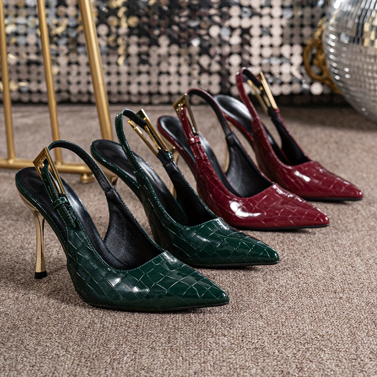 WL Atelier | Elegant 10cm Stiletto Heels with Buckle Strap