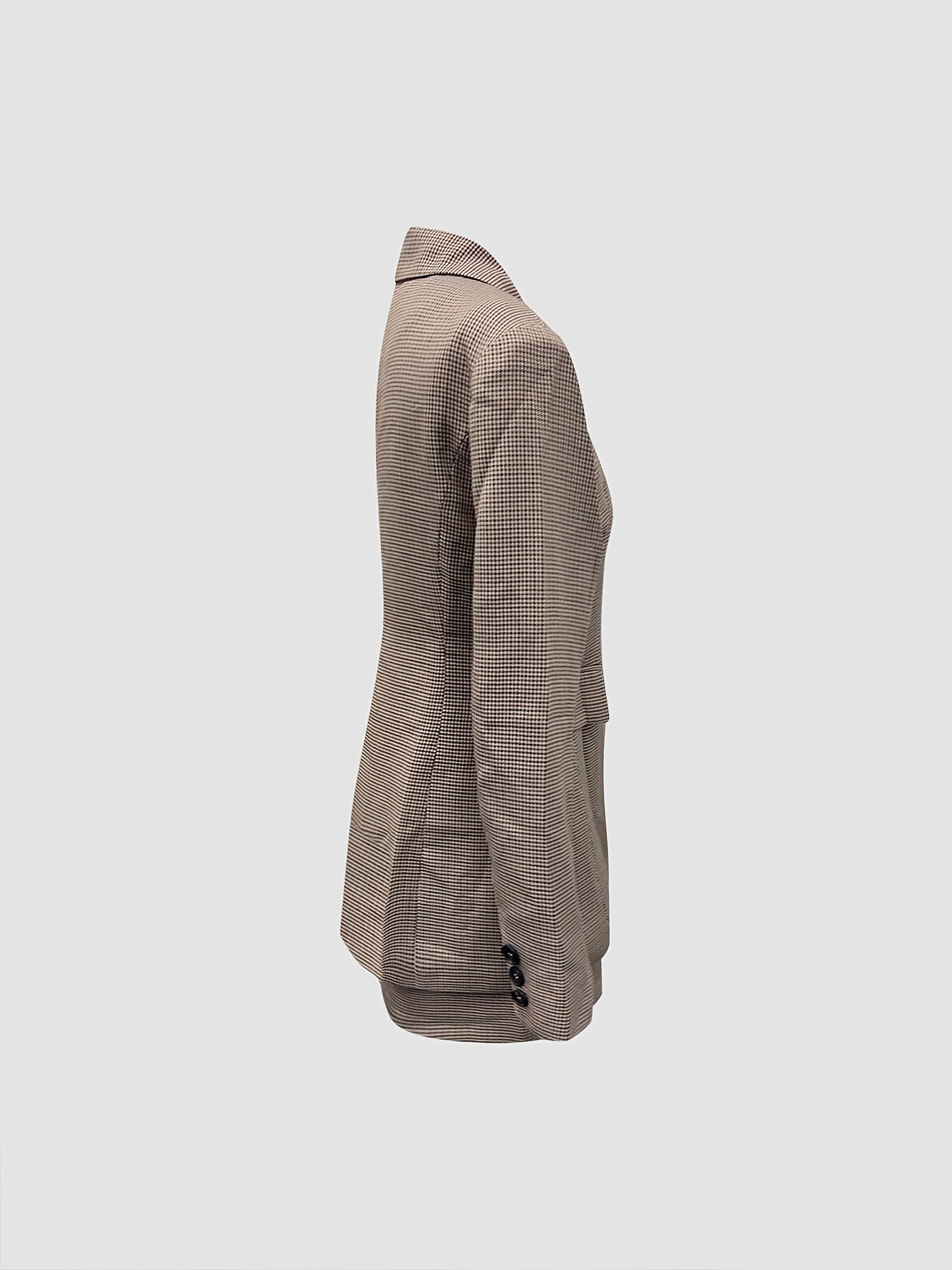 WL Atelier | Elegant Houndstooth Suit Jacket & A-Line Skirt Set