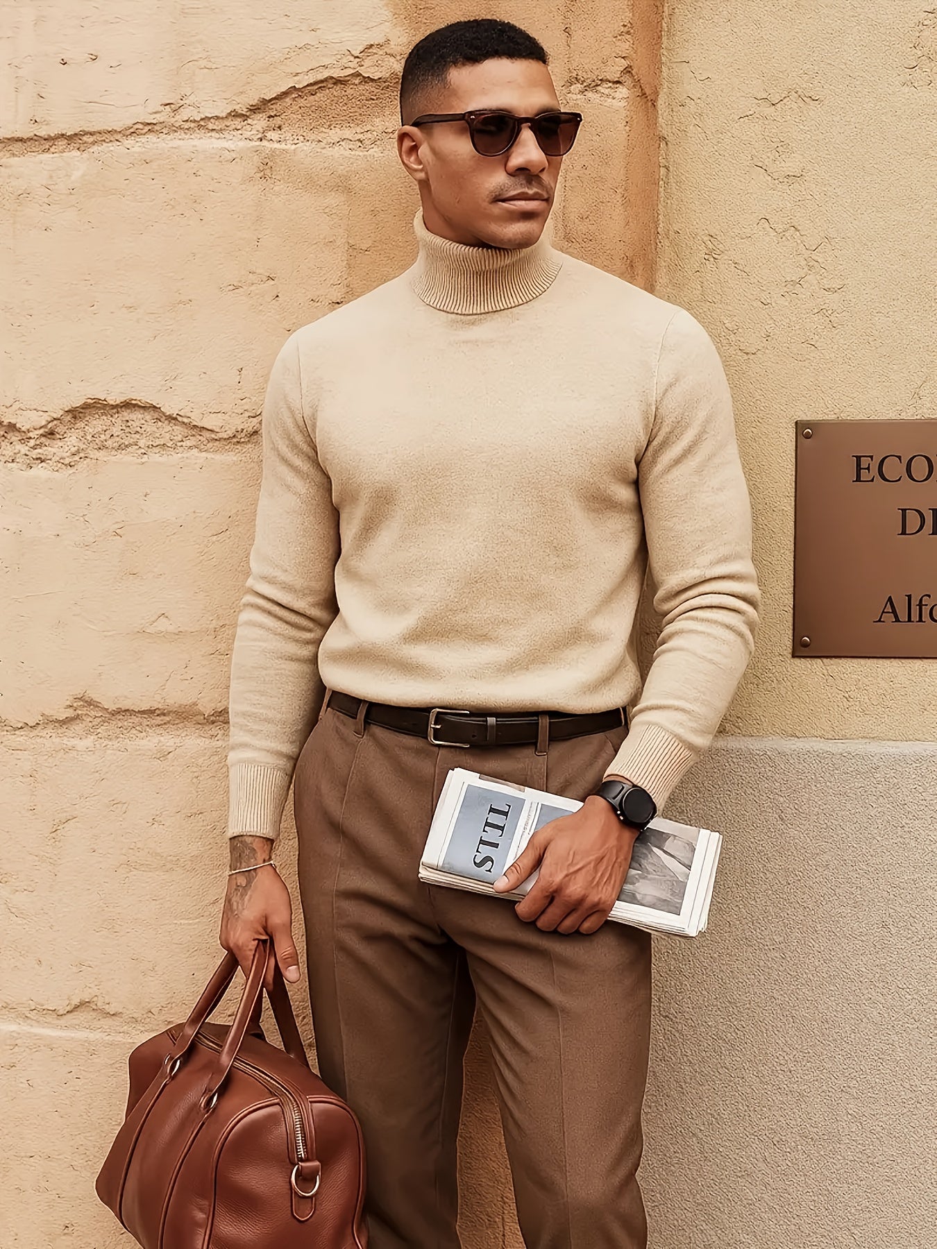 WL Atelier Men | Elegant High-Neck Turtleneck Sweater