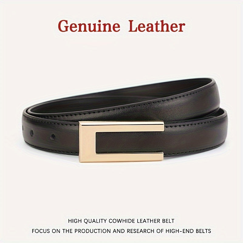 WL Atelier | Elegant Pure Cowhide Leather Belt