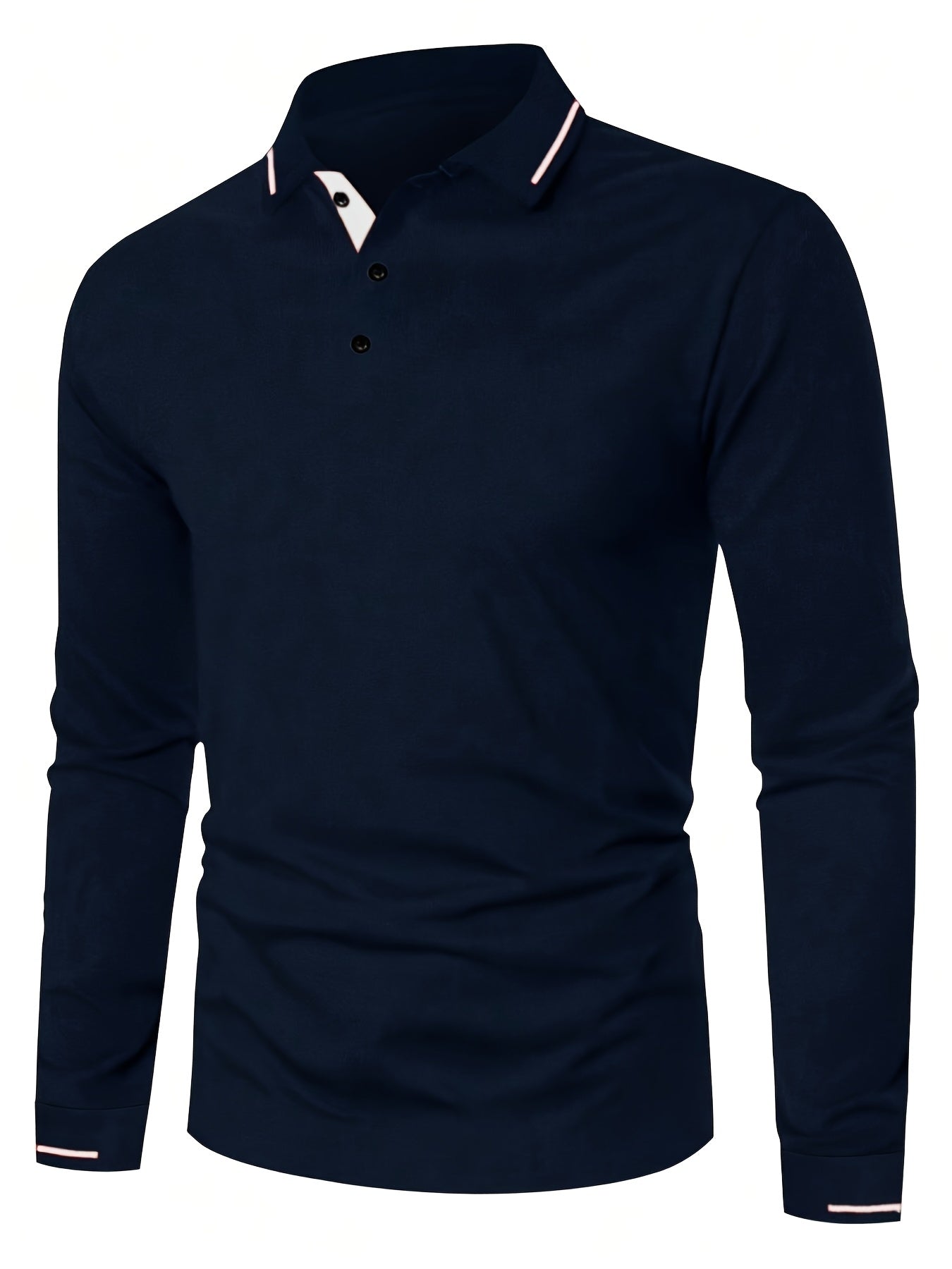 WL Atelier Men | Classic White Long-Sleeve Polo Shirt