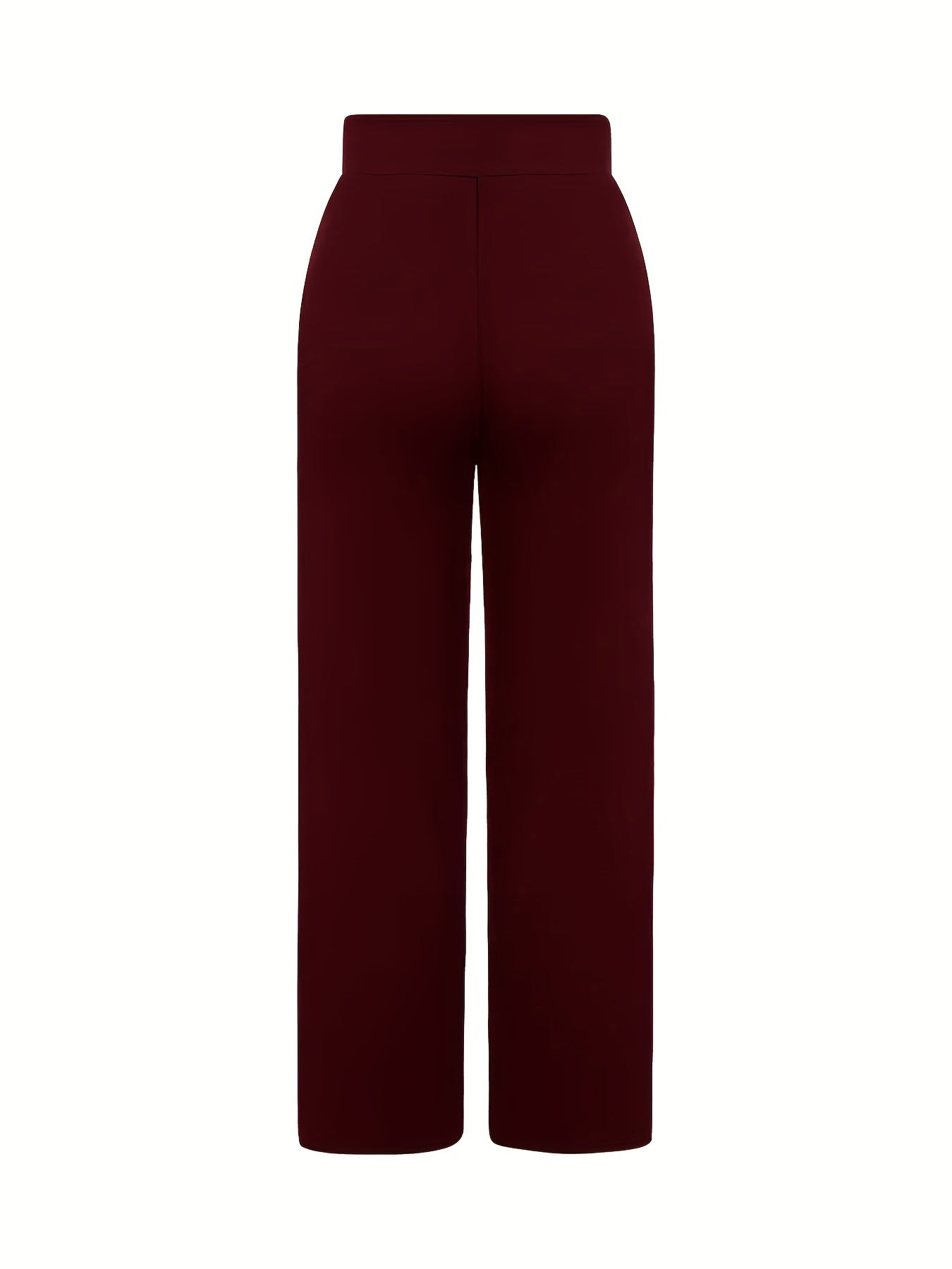 Elegant Button-Detail Stretch Trousers