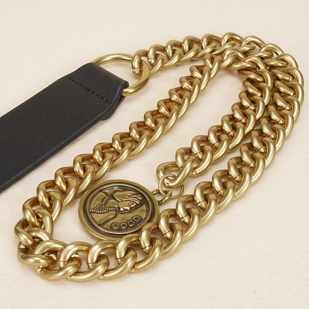 WL Atelier | Vintage Metal Chain Pendant Belt