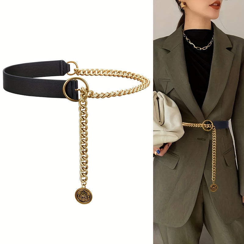 WL Atelier | Vintage Metal Chain Pendant Belt