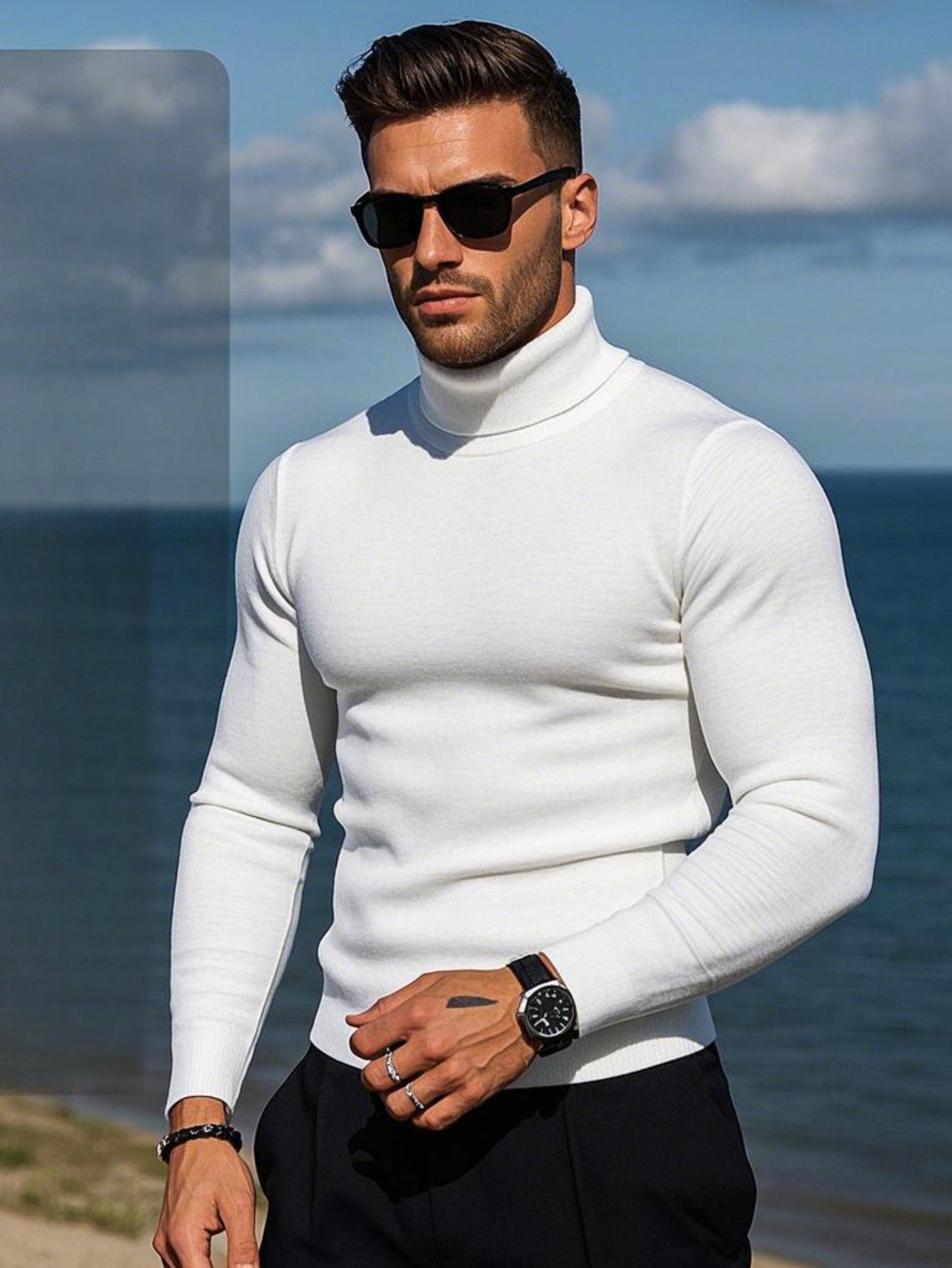 WL Atelier Men | Elegant High-Neck Turtleneck Sweater
