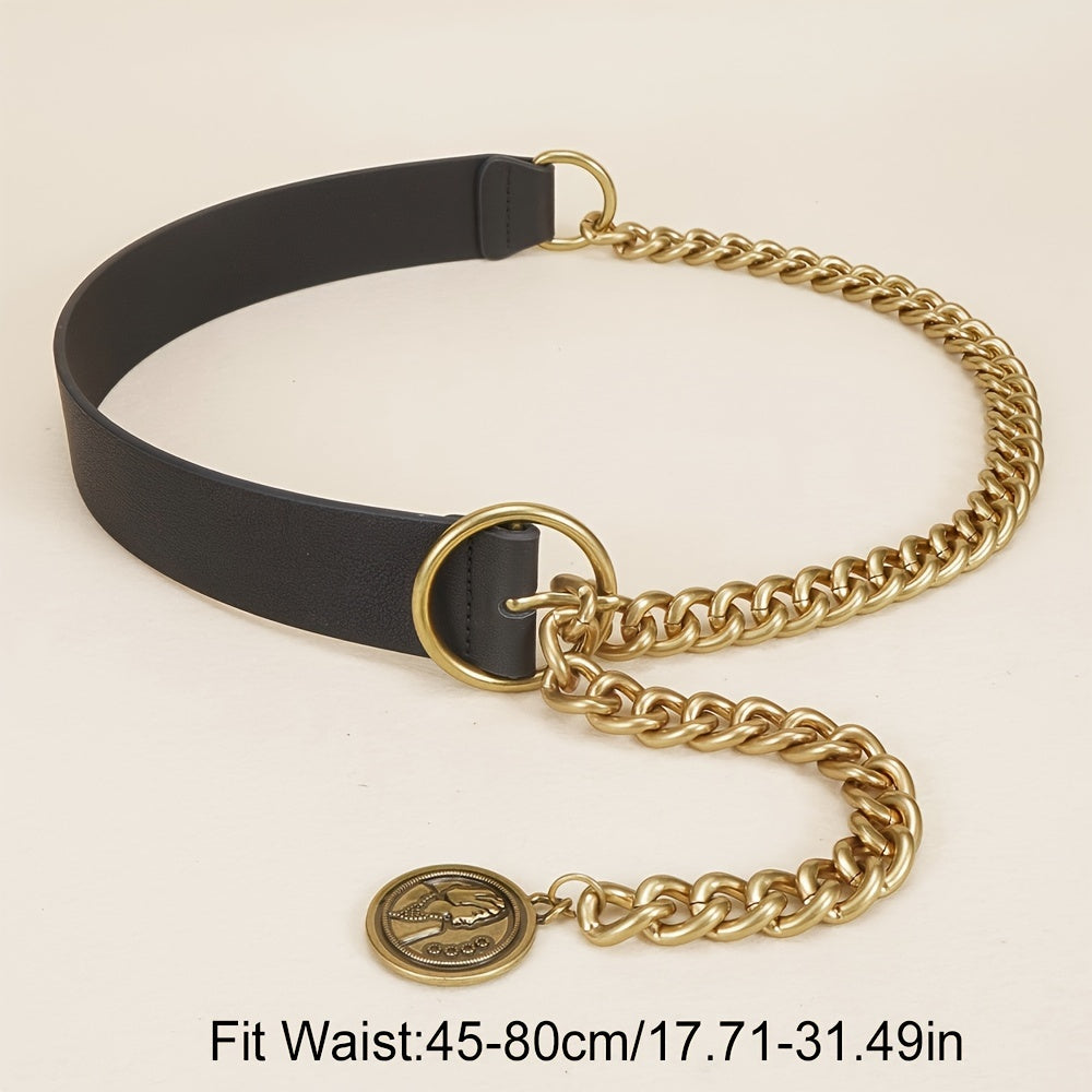 WL Atelier | Vintage Metal Chain Pendant Belt