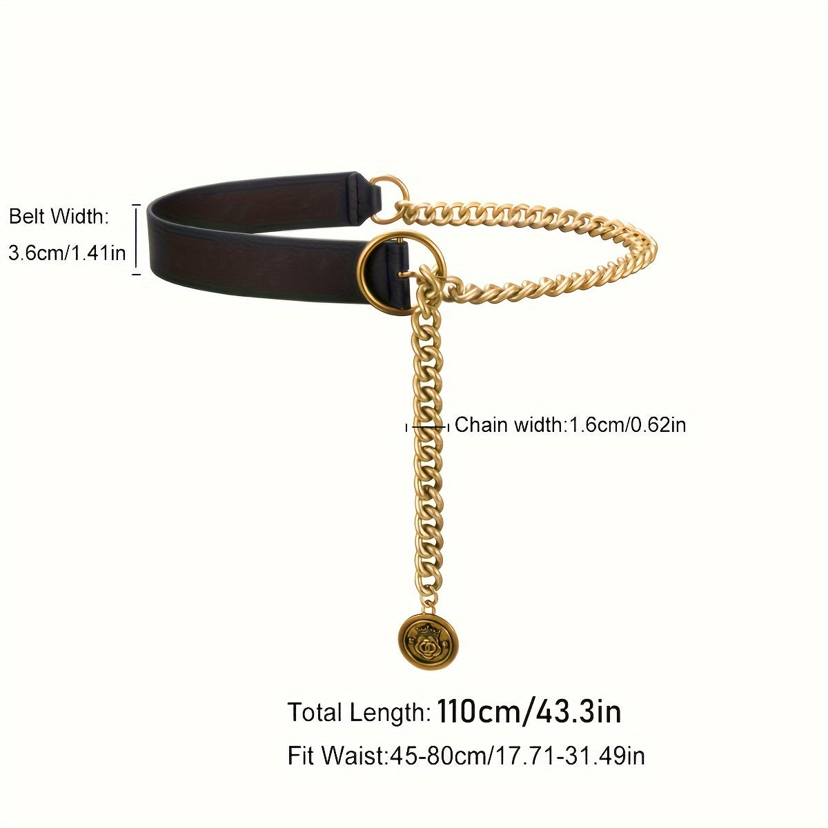 WL Atelier | Vintage Metal Chain Pendant Belt