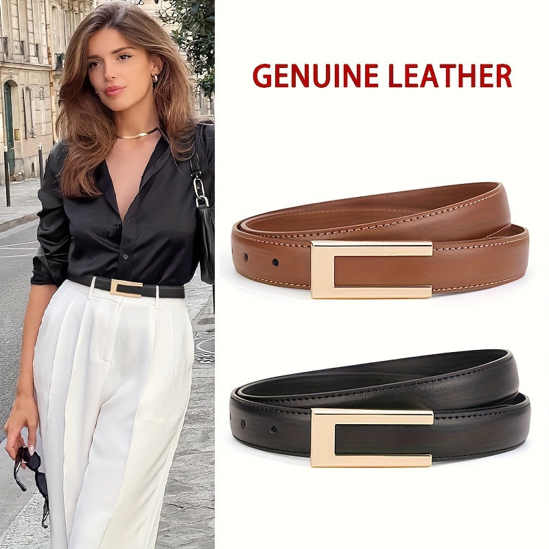 WL Atelier | Elegant Pure Cowhide Leather Belt