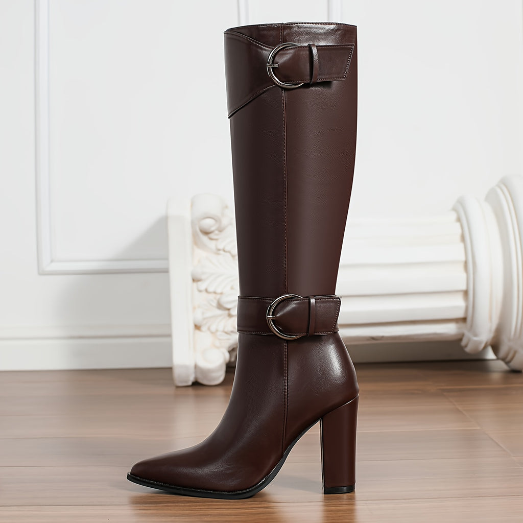 WL Atelier | Brown Chunky High-Heel Winter Boots