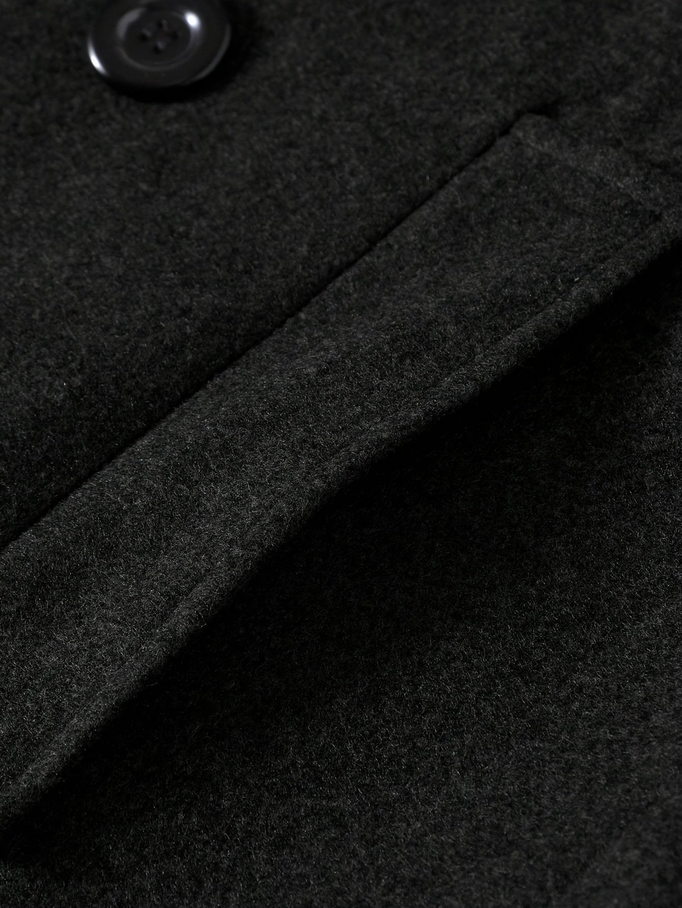 WL Atelier Men | Elegant Black Double-Breasted Winter Coat