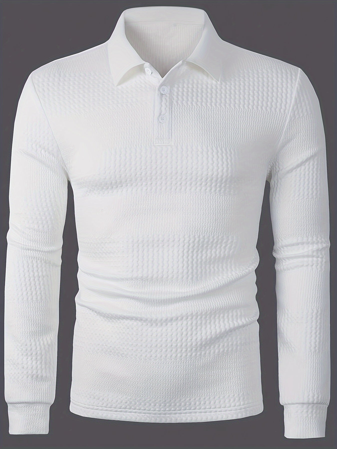 WL Atelier Men | Sleek Black Long-Sleeve Stretch Shirt