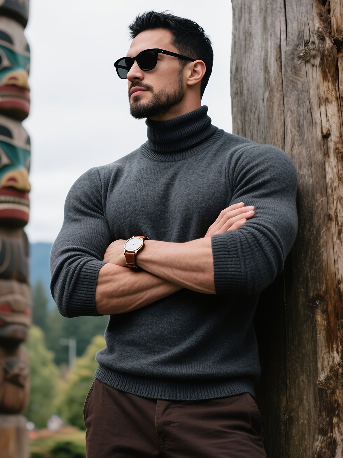 WL Atelier Men | Elegant High-Neck Turtleneck Sweater