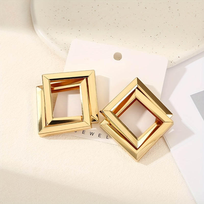 WL Atelier | Golden-Tone Multi-Layered Statement Earrings