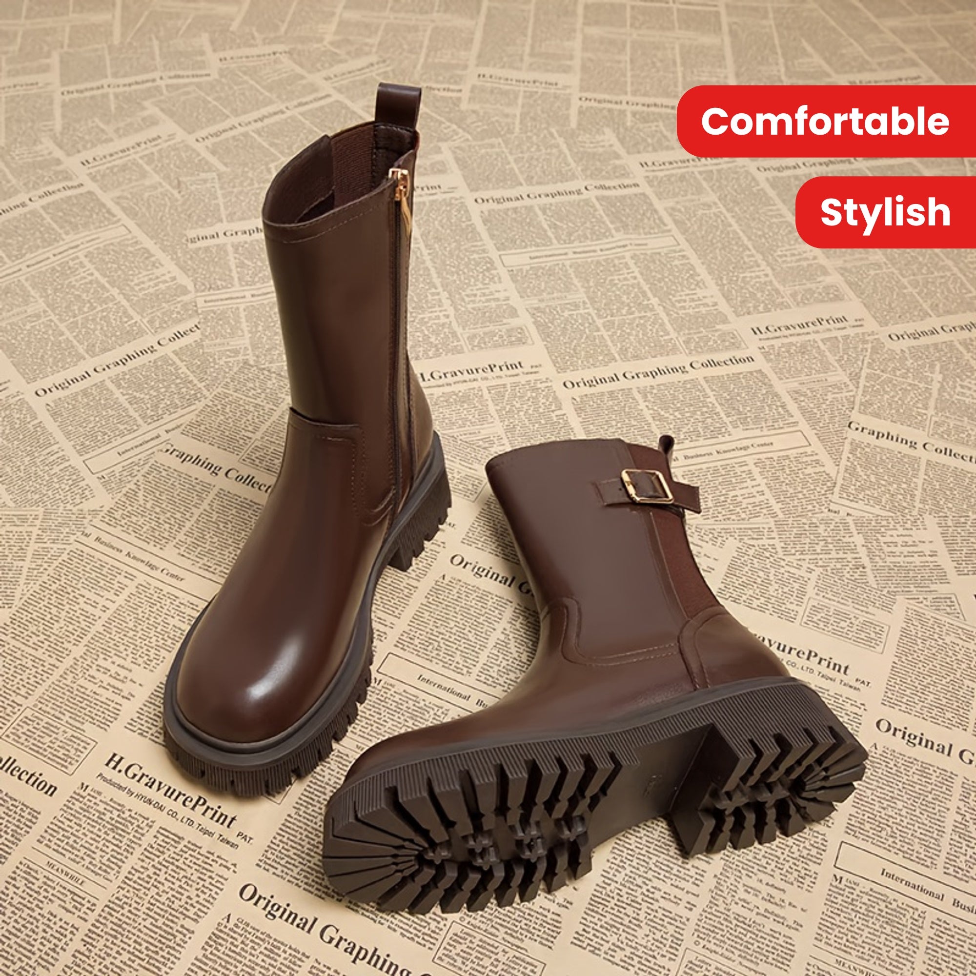 WL Atelier | Vintage Brown Chelsea Ankle Boots
