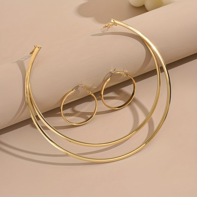 WL Atelier | 3-Piece Geometric Hoop Earring Set