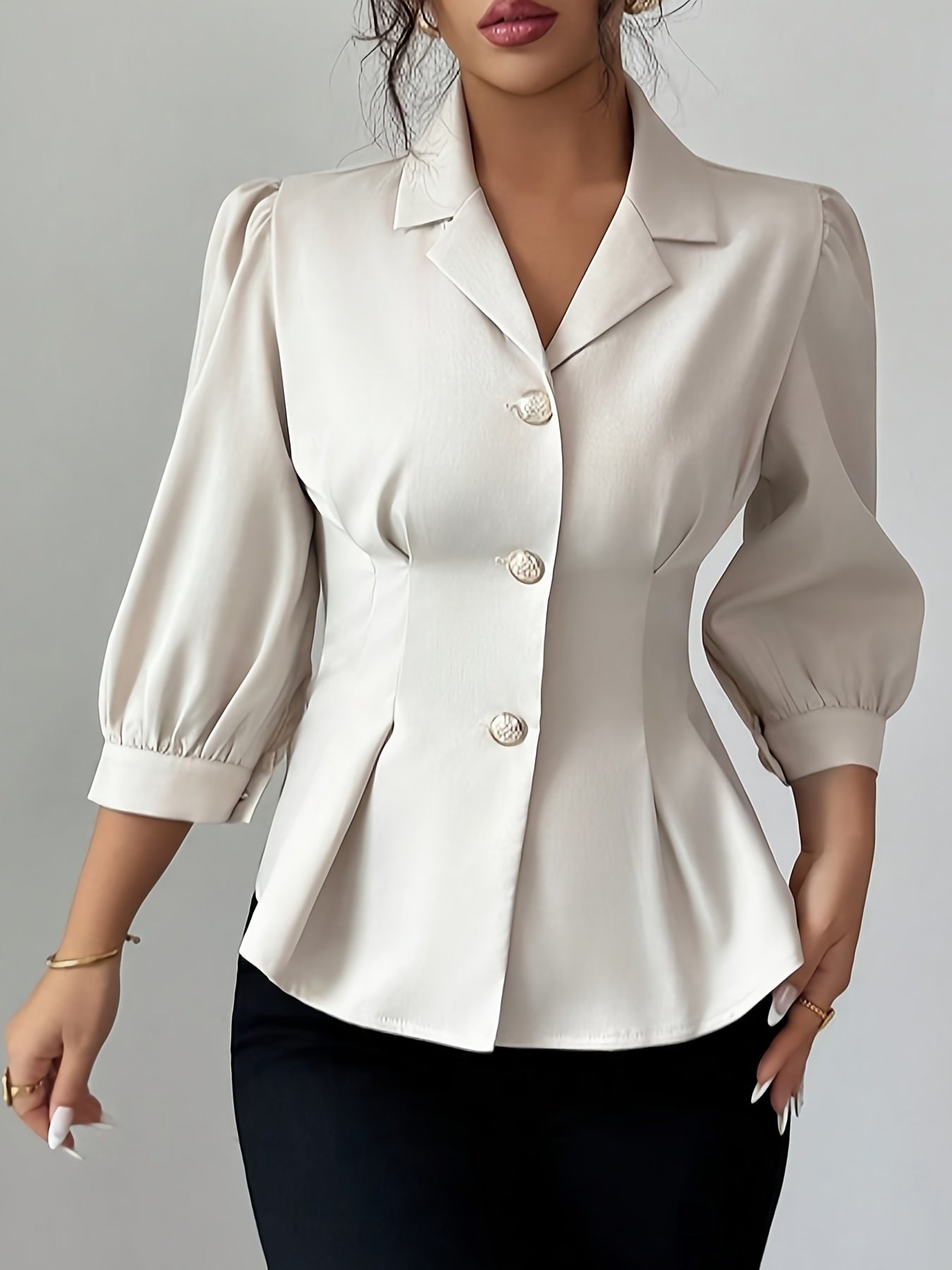 WL Atelier | Elegant Romantic Puff Sleeve Blouse