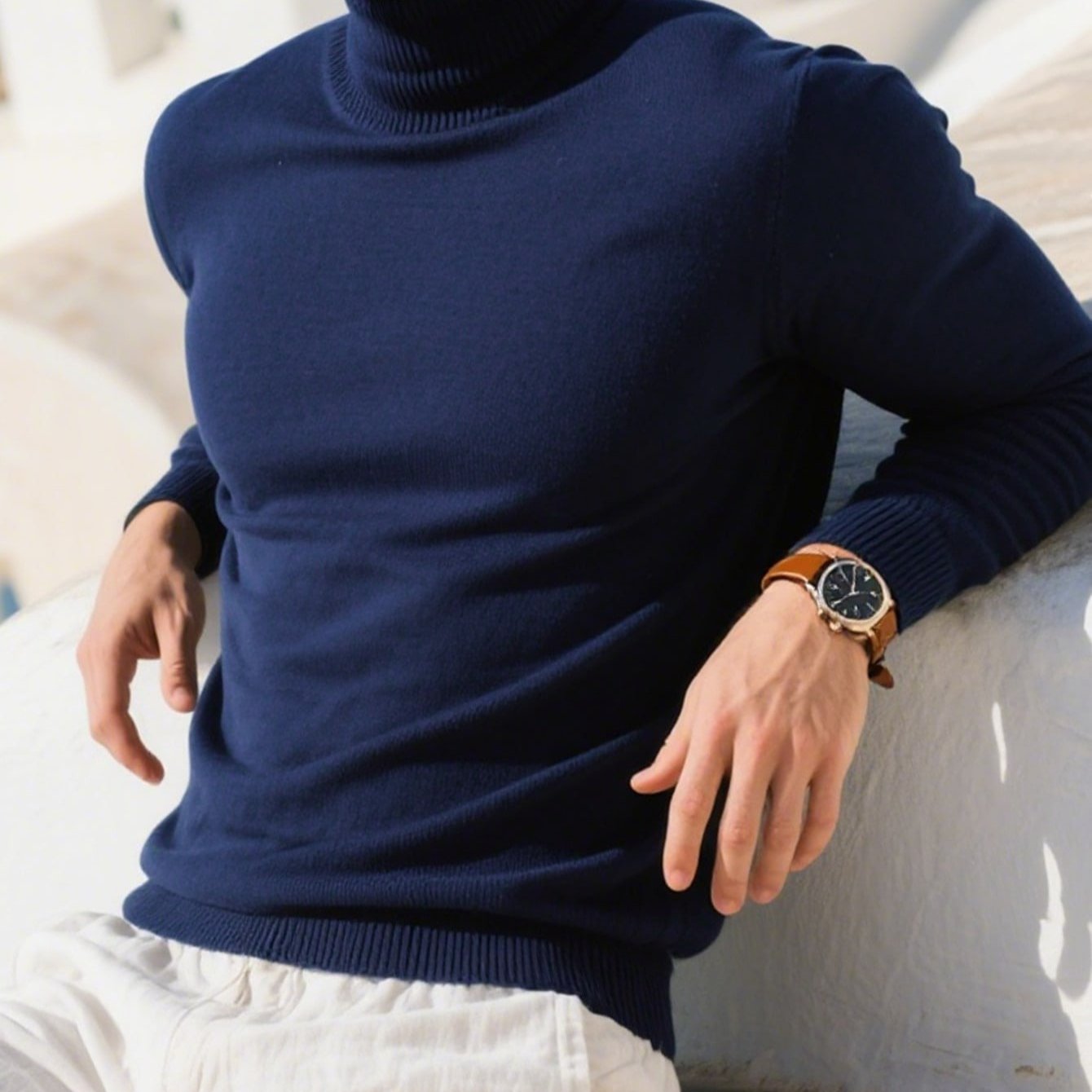 WL Atelier Men | Elegant High-Neck Turtleneck Sweater