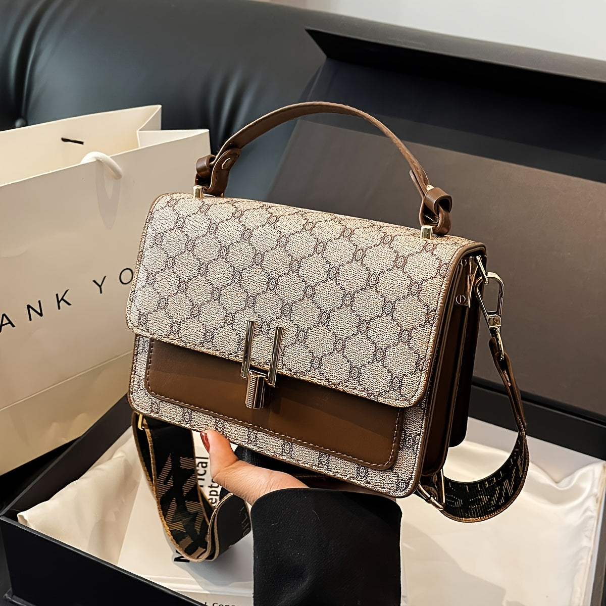 WL Atelier | Geometric Floral Shoulder &amp; Handbag